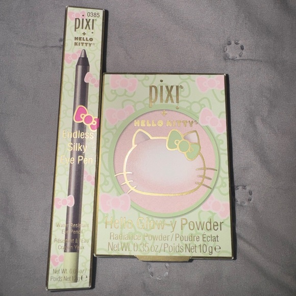 Pixi+Hello Kitty - Hello Glow-y Radiance Powder & Endless Silky Eyeliner NEW - Picture 1 of 2